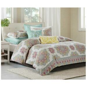 Echo Design Indira Red Cotton Coverlet Duvet King